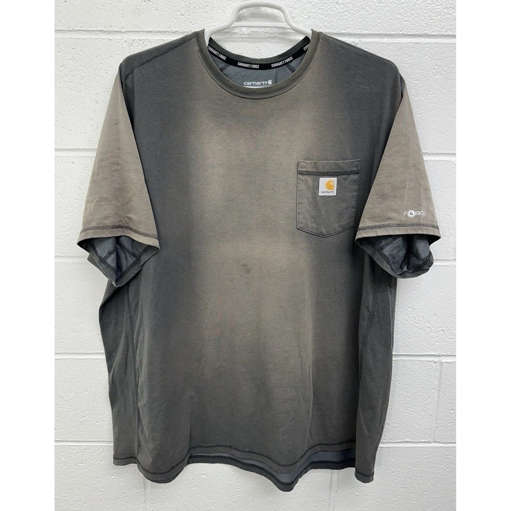 Carhartt T-Shirt Gray Force Relaxed Midweight Pocket 104616 / Men's 3XL